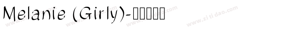 Melanie (Girly)字体转换